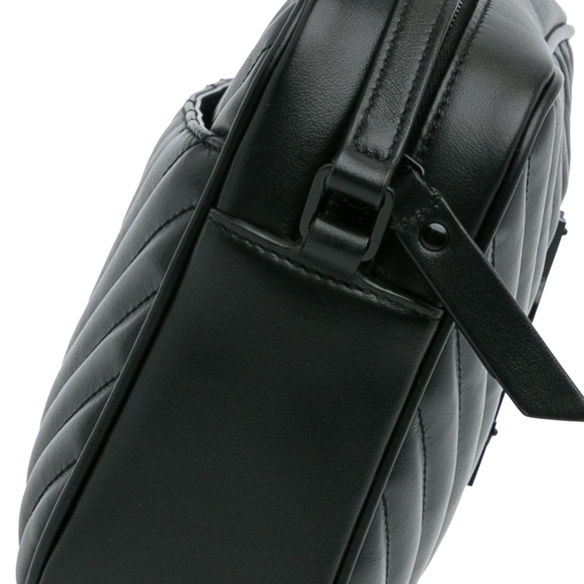 Black Saint Laurent Medium Monogram Matelasse Lou Camera Bag – Designer  Revival