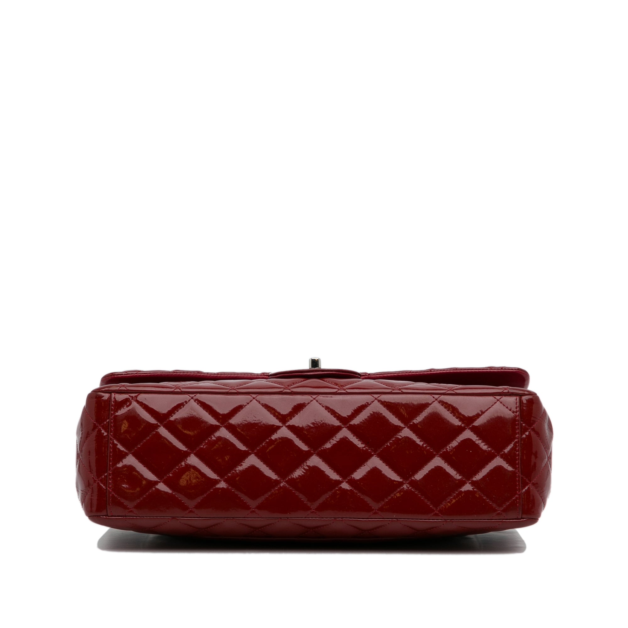 Chanel Straw Bird Bag, Red Chanel Maxi Classic Patent Leather Double Flap  Bag