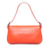 Orange Fendi Convertible Leather Baguette Satchel