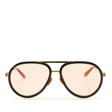 Brown Gucci Round Tinted Sunglasses