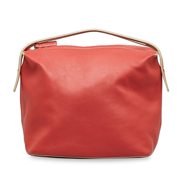 Red Loewe Leather Handbag - Designer Revival