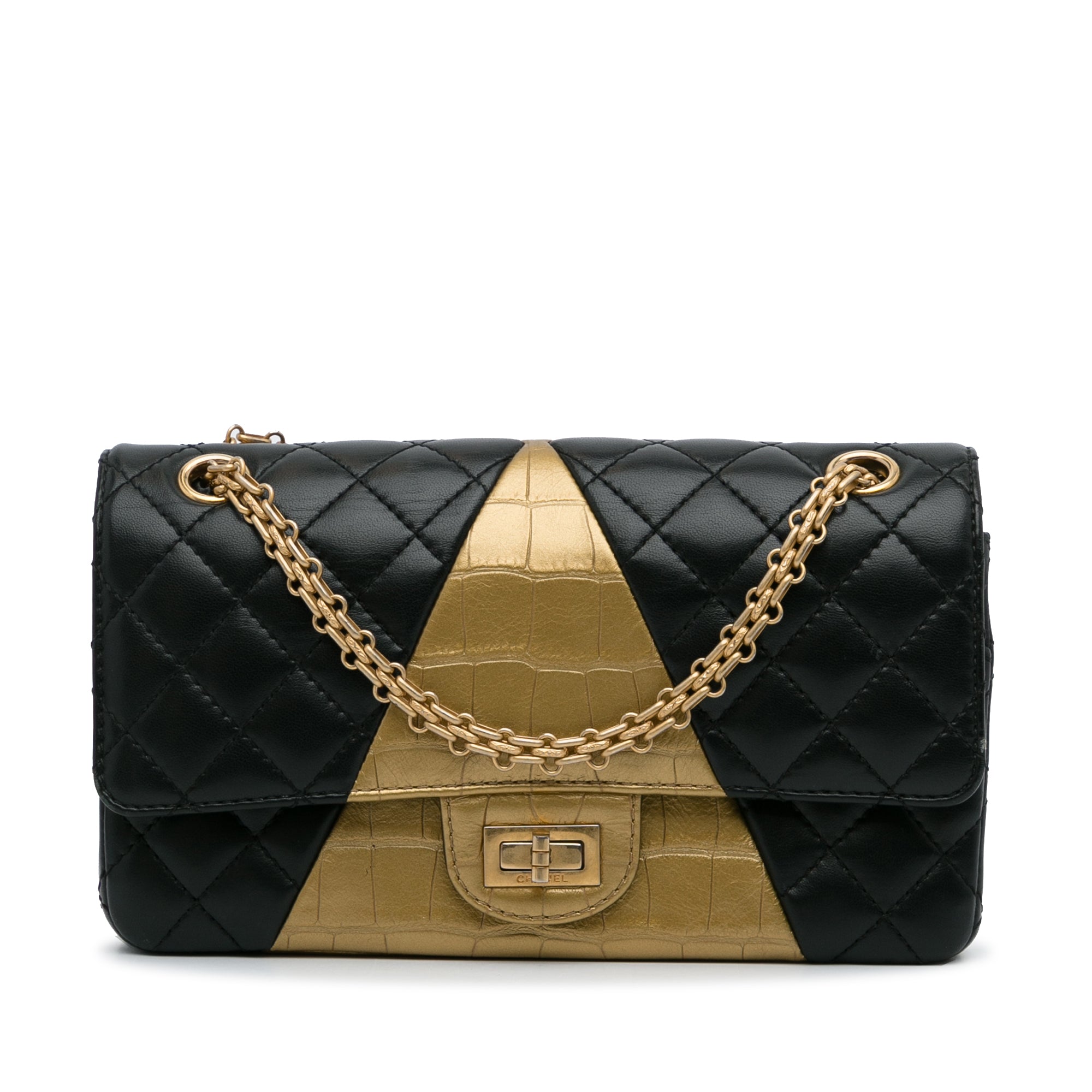 Chanel Quilted Caviar Medium CC Top Handle Flap Bag Black - Luxury In Reach