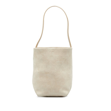 Beige The Row Small N/S Park Suede Tote - Designer Revival