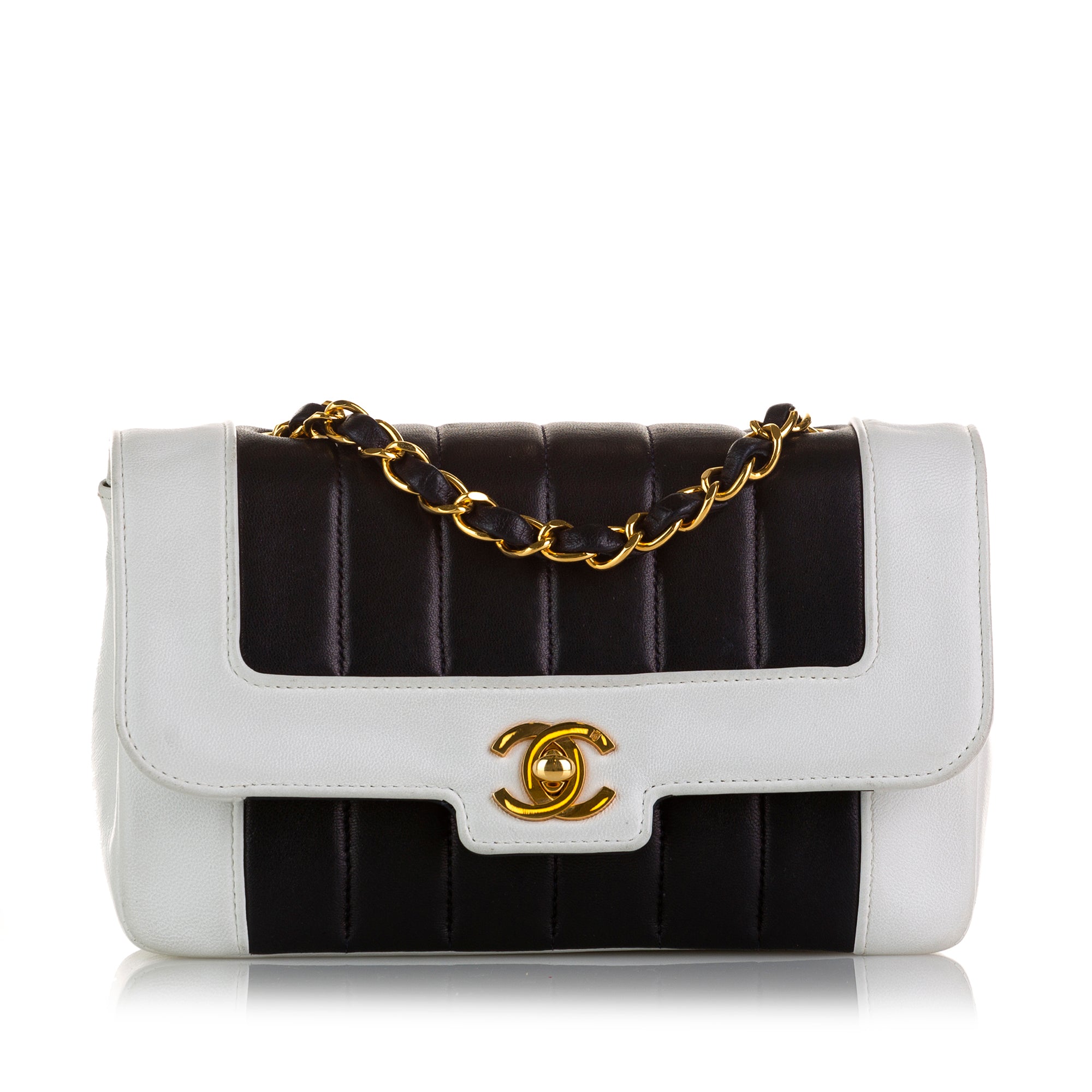 Black Chanel Lambskin Mademoiselle Ligne Single Flap Bag – Designer Revival