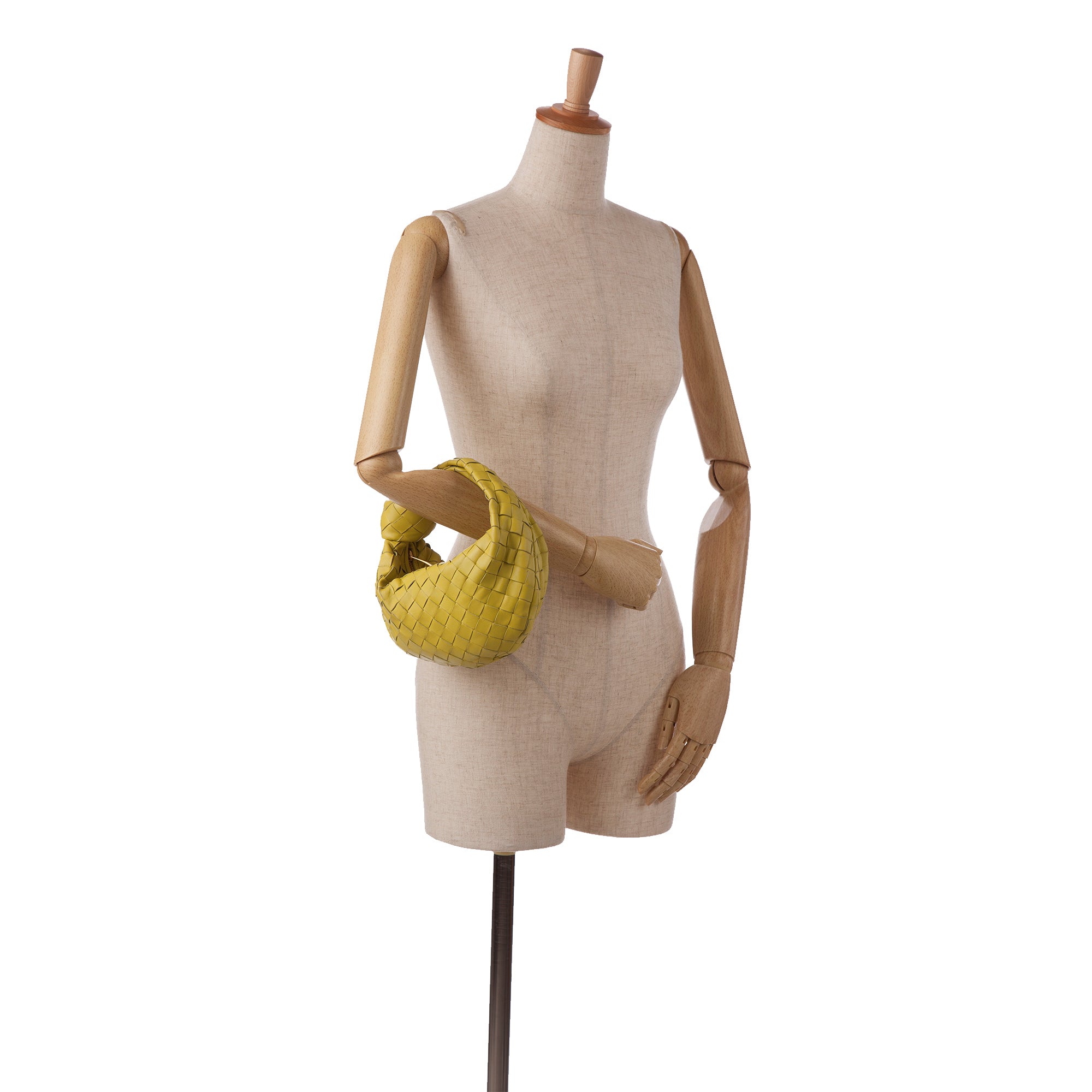 Yellow Bottega Veneta Mini Intrecciato Jodie Handbag – Designer