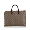 Brown Gucci GG Supreme Laptop Case Business Bag
