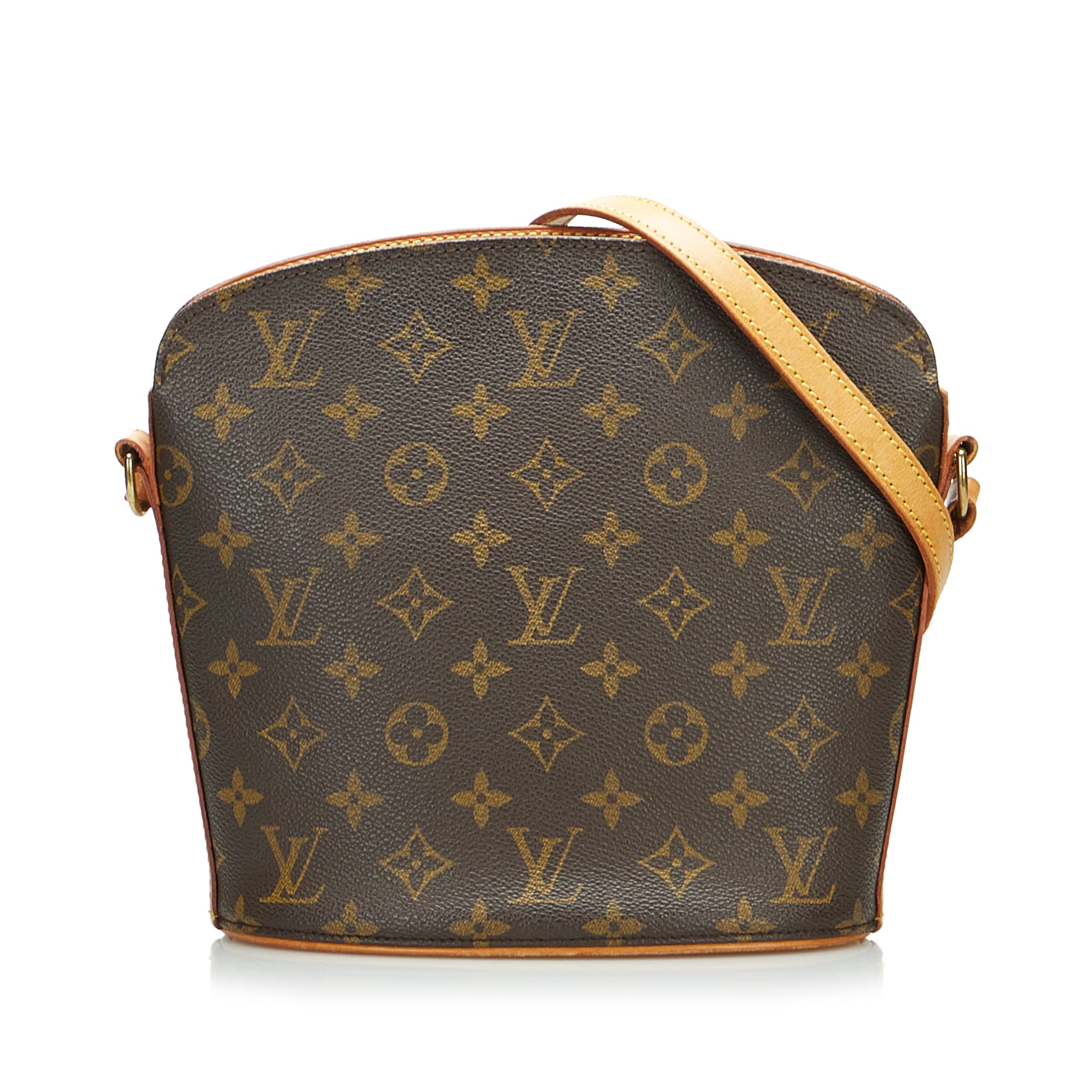 Louis Vuitton Drouot Crossbody Shoulder Bag Monogram Brown