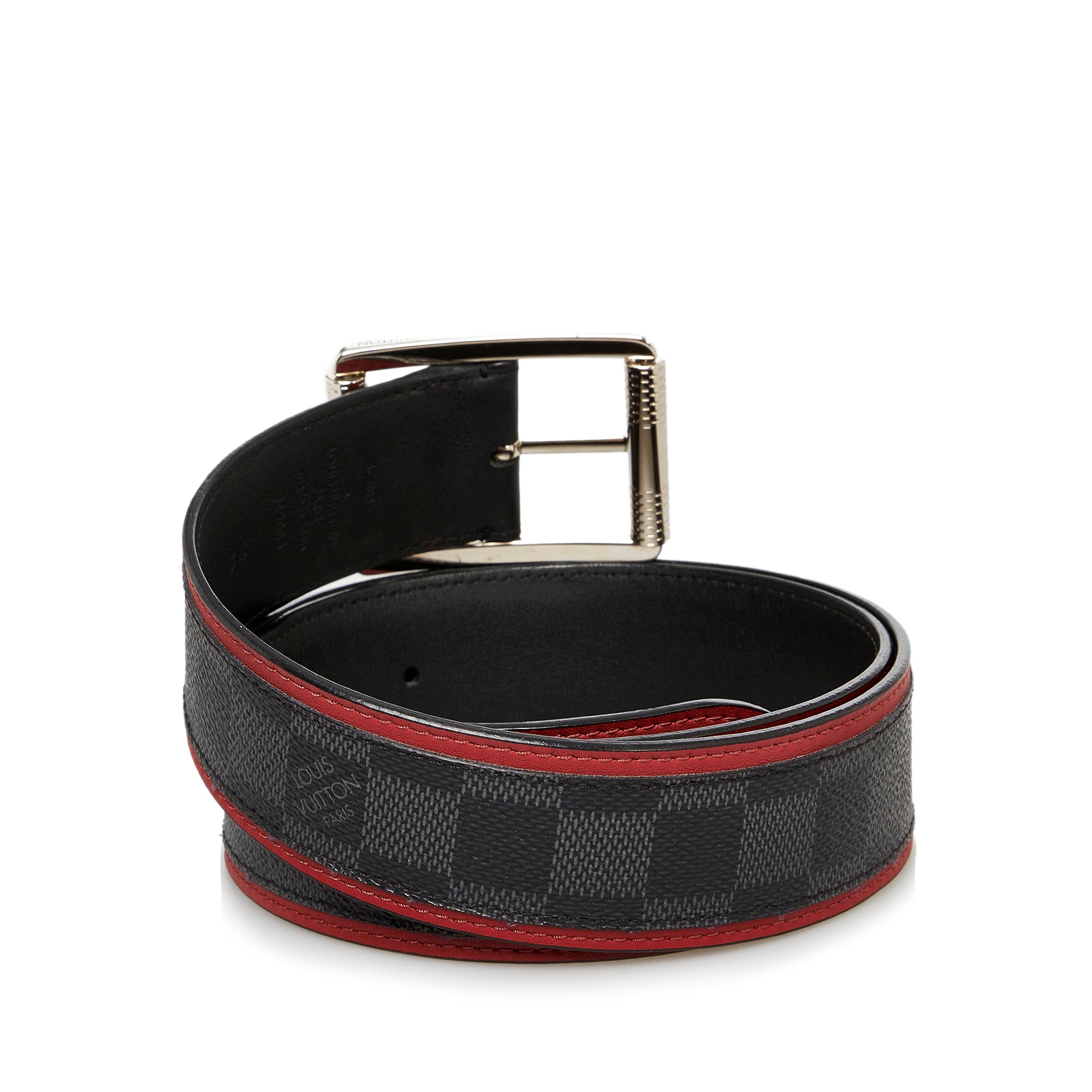 red and black louis vuitton belt