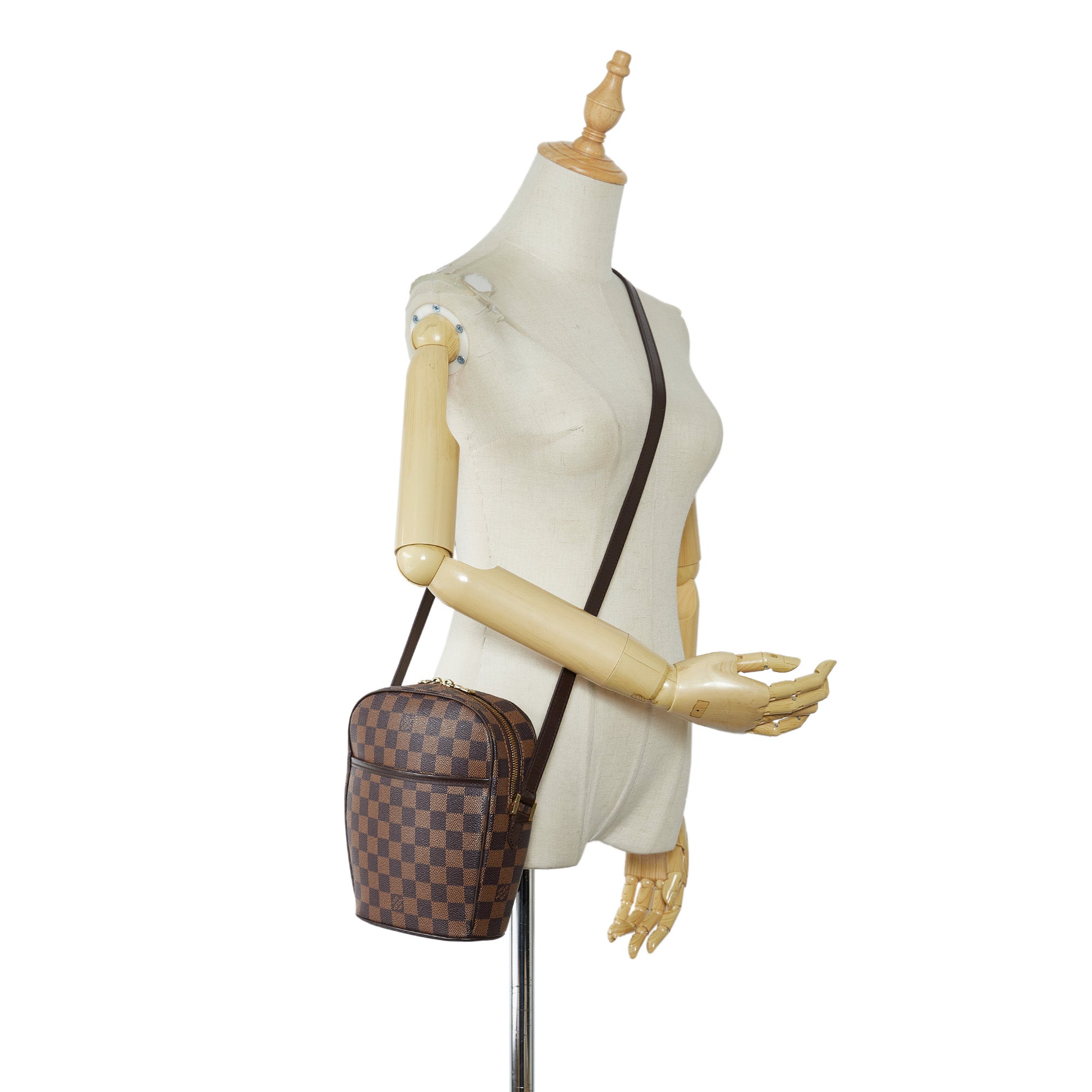 Brown Louis Vuitton Damier Ebene Ipanema PM Crossbody Bag – Designer Revival