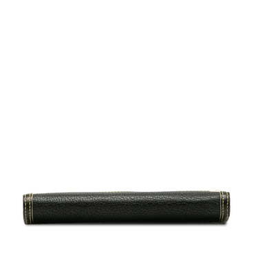 Black Louis Vuitton Suhali Porte Tresor International Wallet - Designer Revival