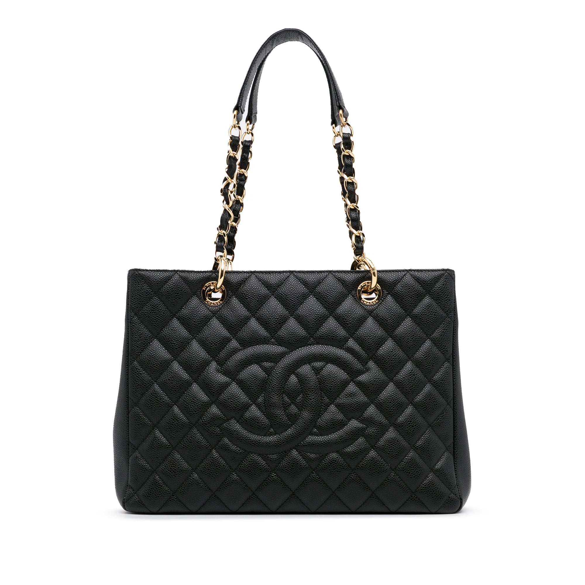 Chanel Pre-owned 1996 Triple CC Grand Shopping Tote Bag - Black