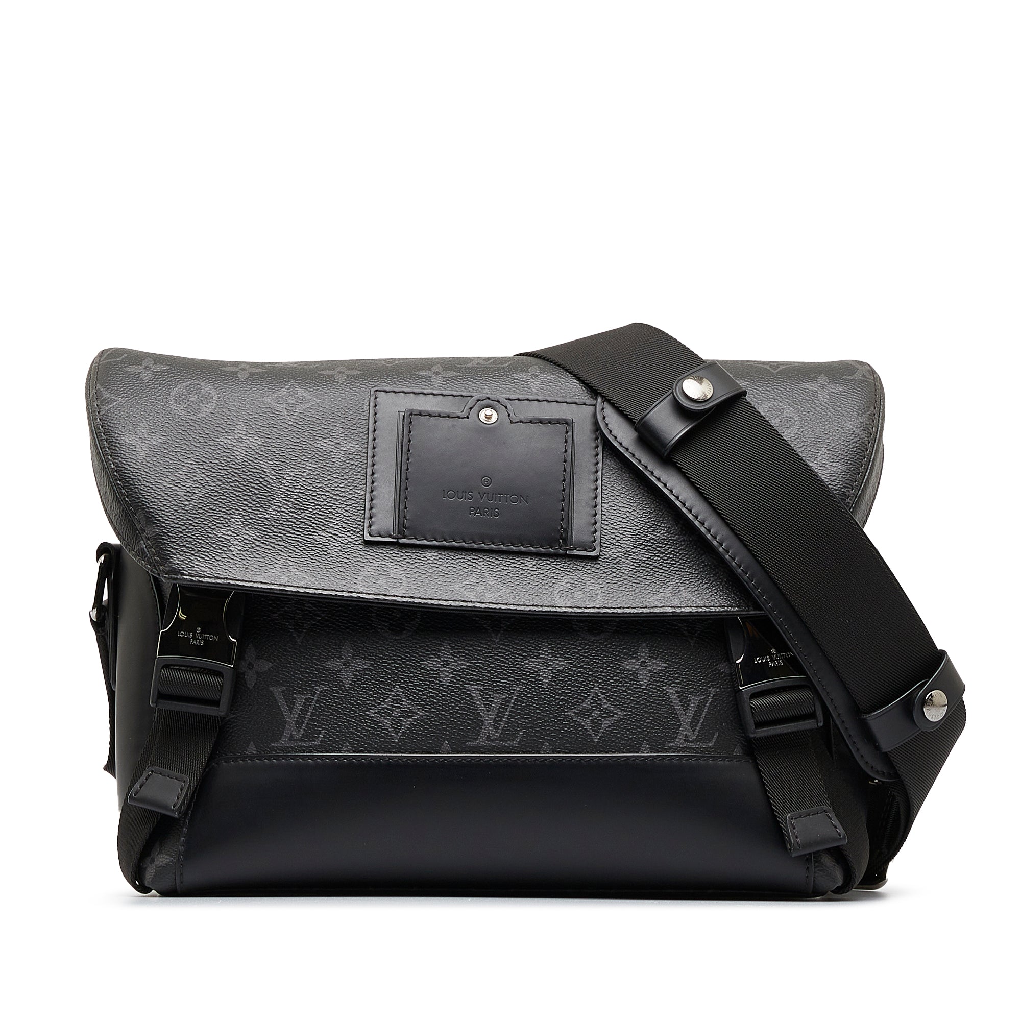 Black Louis Vuitton Monogram Eclipse Voyager PM Crossbody Bag