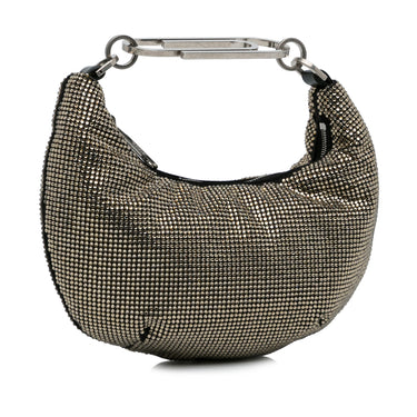 Silver Off White Paperclip Strass Handbag - Designer Revival