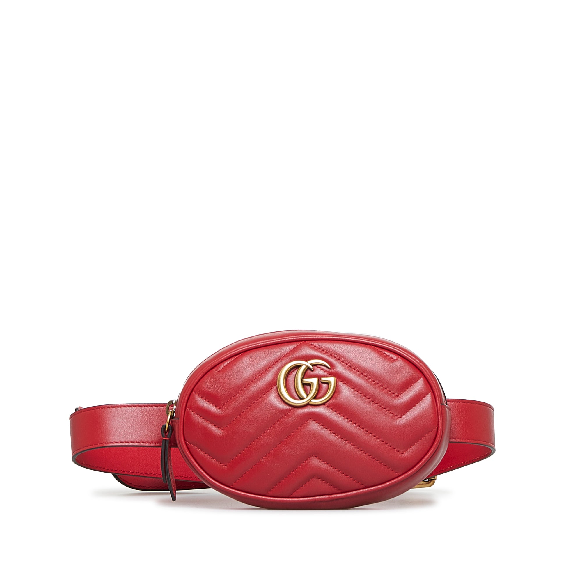 Chanel Red Quilted Leather Studded Logo Waist Bag Chanel | The Luxury Closet