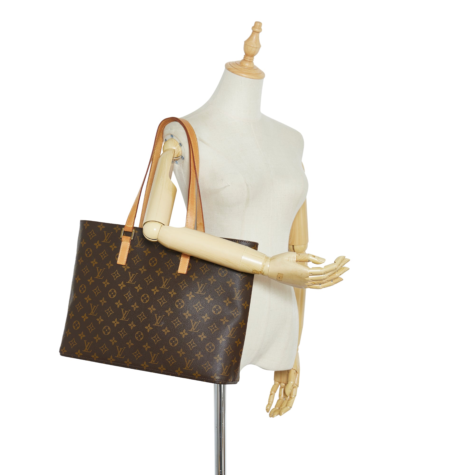 Louis Vuitton Luco Handbag Monogram Canvas Brown 22394382