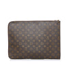 Brown Louis Vuitton Monogram Poche Documents Portfolio Business Bag