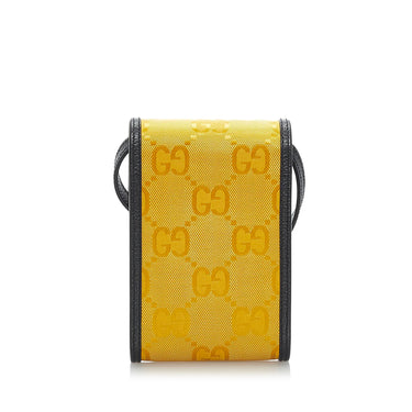 Yellow Gucci Mini GG Off The Grid Crossbody Bag - Designer Revival