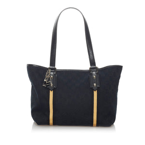 Black Gucci GG Canvas Jolicoeur Handbag Bag
