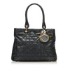 Black Dior Small Cannage Metropole Tote
