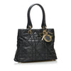 Black Dior Small Cannage Metropole Tote