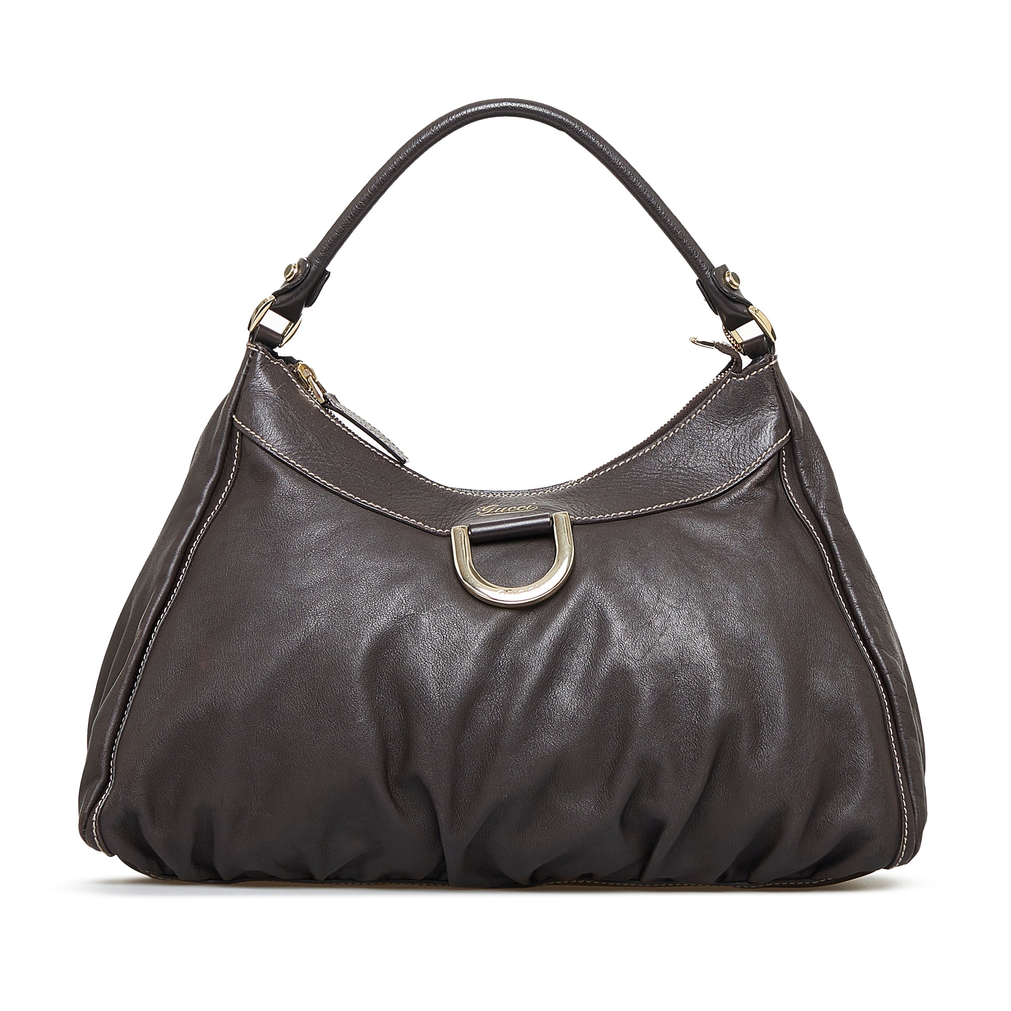 Brown Gucci Abbey Shoulder Bag - Designer Revival