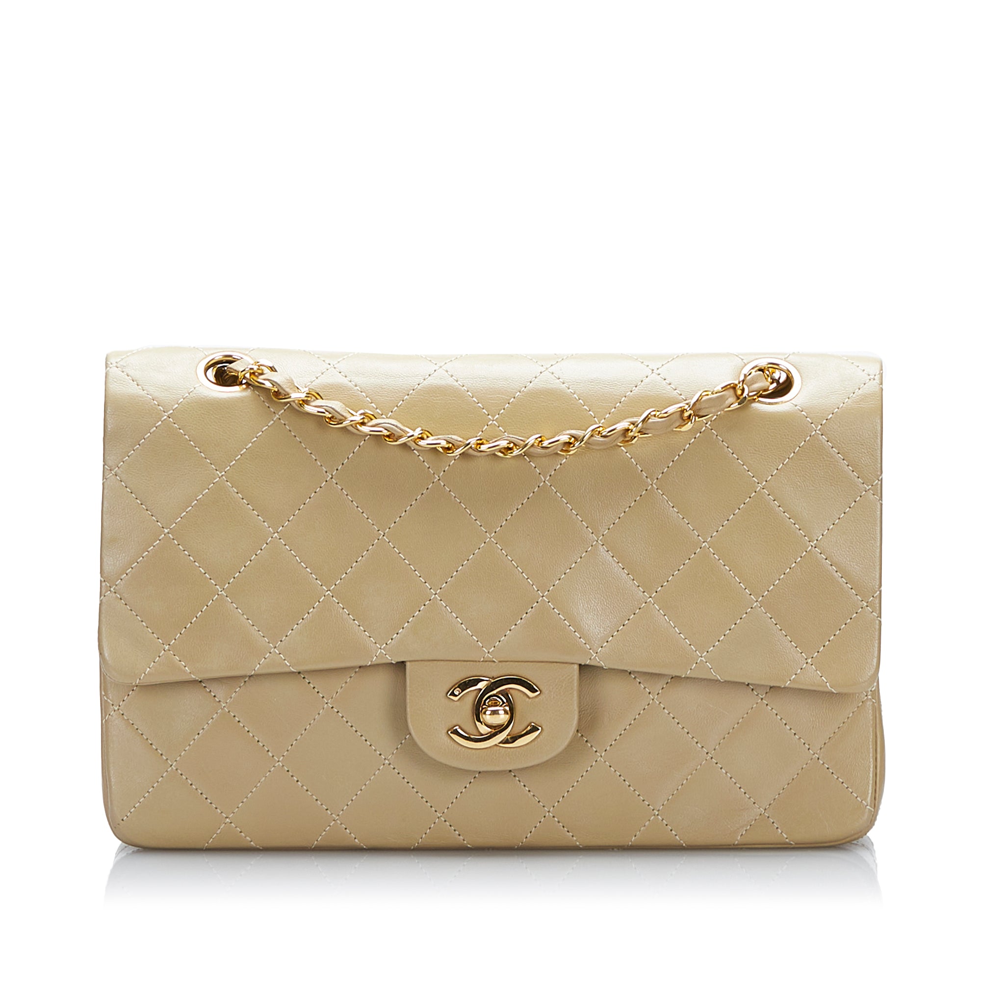 Chanel Vintage Classic Single Flap Bag Quilted Crinkled Patent Jumbo