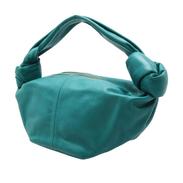 Green Bottega Veneta Double Knot Leather Handbag - Designer Revival