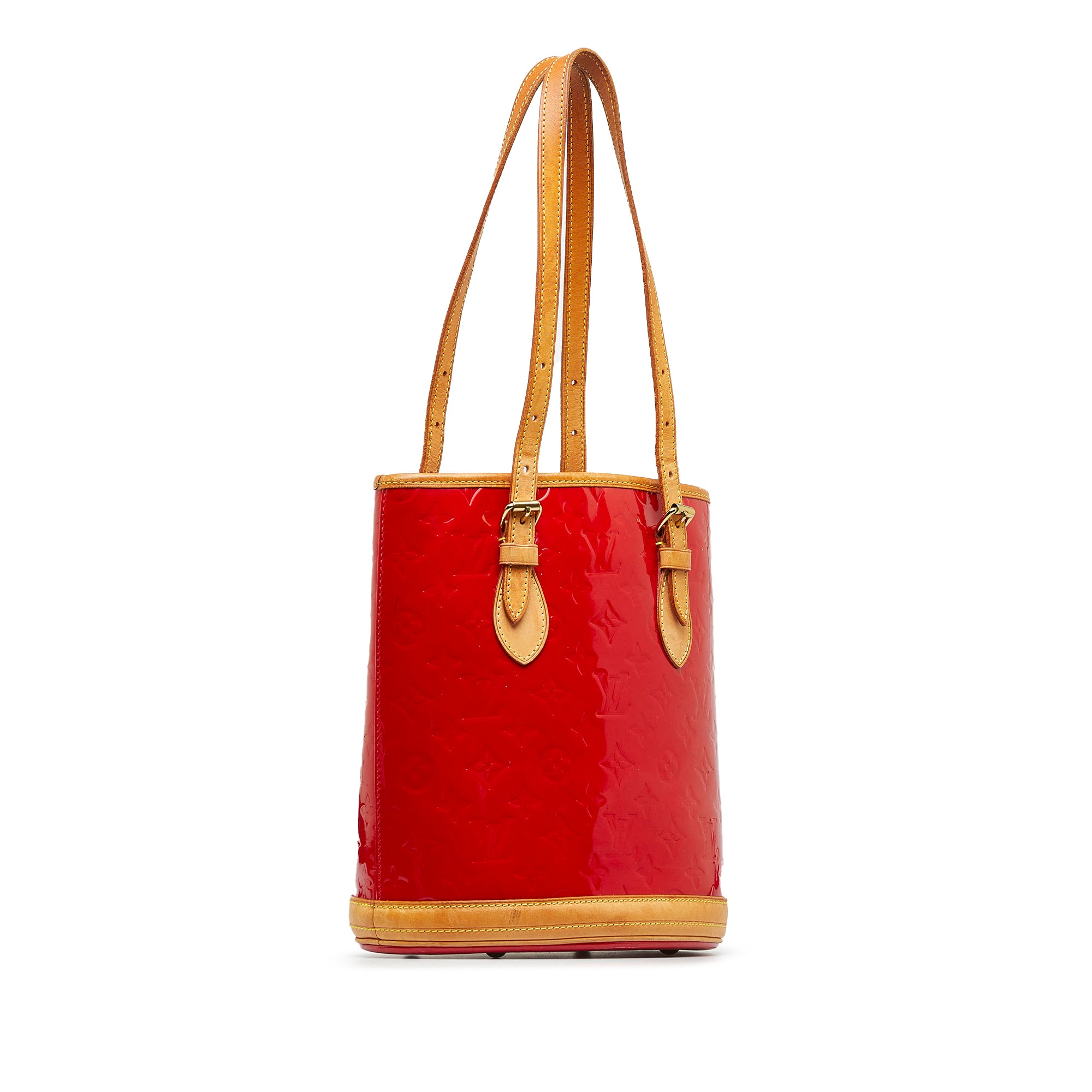 Louis Vuitton Brentwood Patent Leather Shoulder Bag (pre-owned) in Red