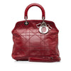 Red Dior Cannage Polochon Granville Satchel