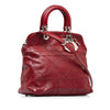 Red Dior Cannage Polochon Granville Satchel