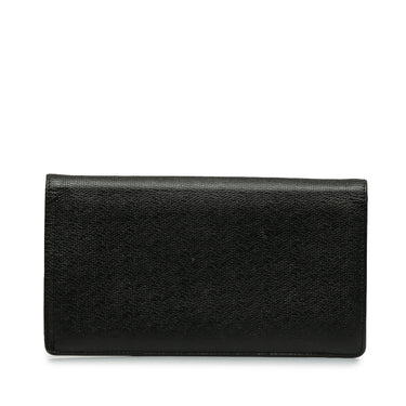 Black Chanel CC Leather Bifold Wallet - Designer Revival