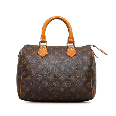 Brown Louis Vuitton Monogram Speedy 25 Boston Bag, LOUIS VUITTON LV MATCH  TECHNICAL JERSEY LEGGINGS