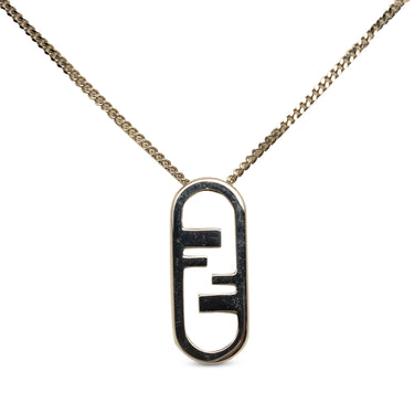 Silver Fendi O'Lock Necklace - Designer Revival