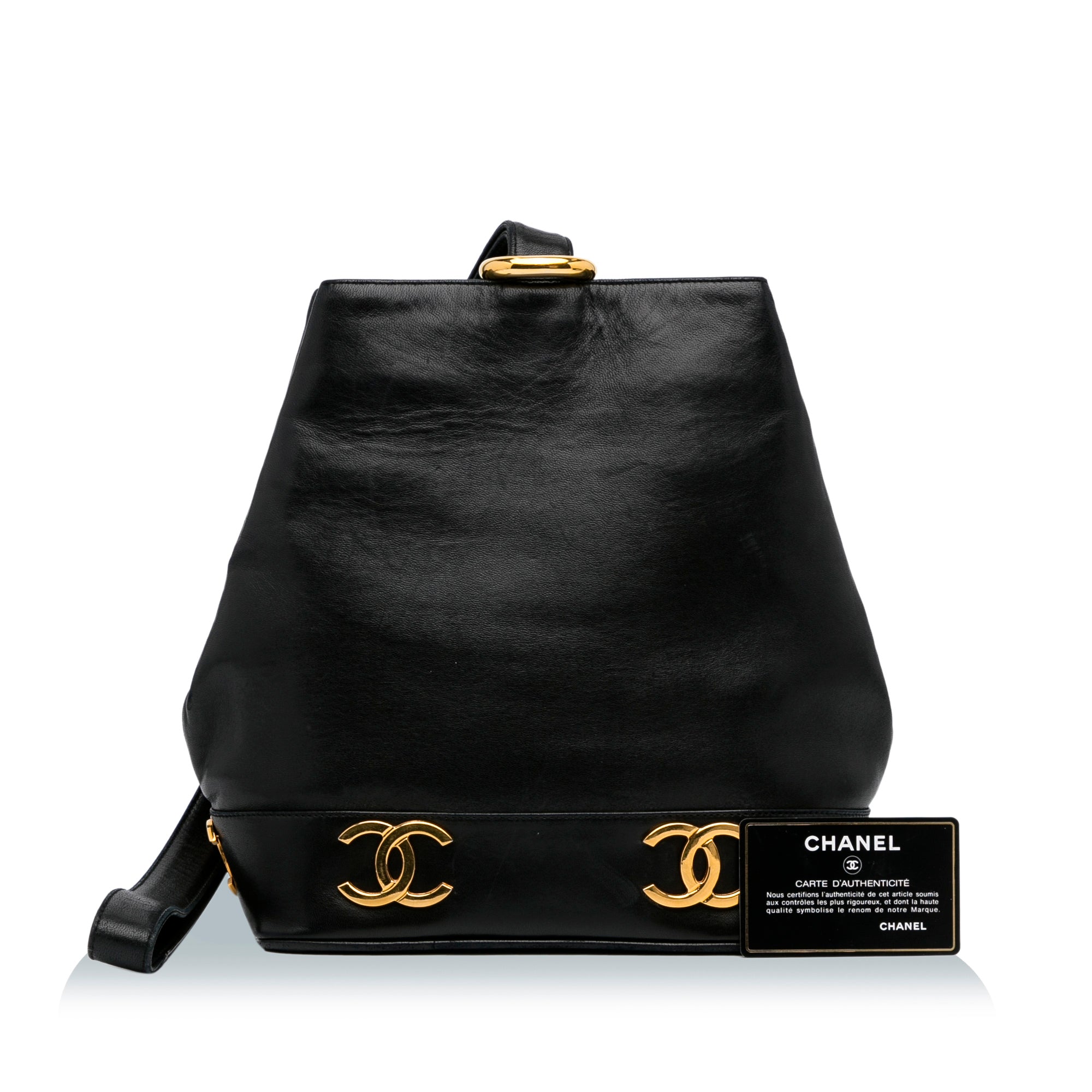 Cra-wallonieShops Revival, Black Chanel CC Bucket Bag