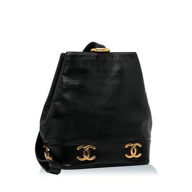 Black Chanel CC Bucket Bag - Designer Revival