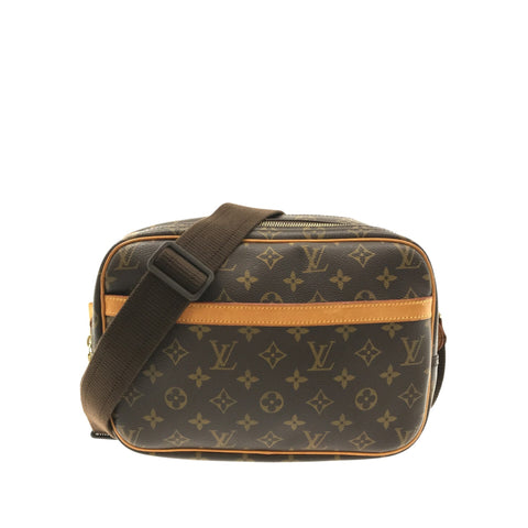 Brown Louis Vuitton Monogram Reporter PM Crossbody Bag