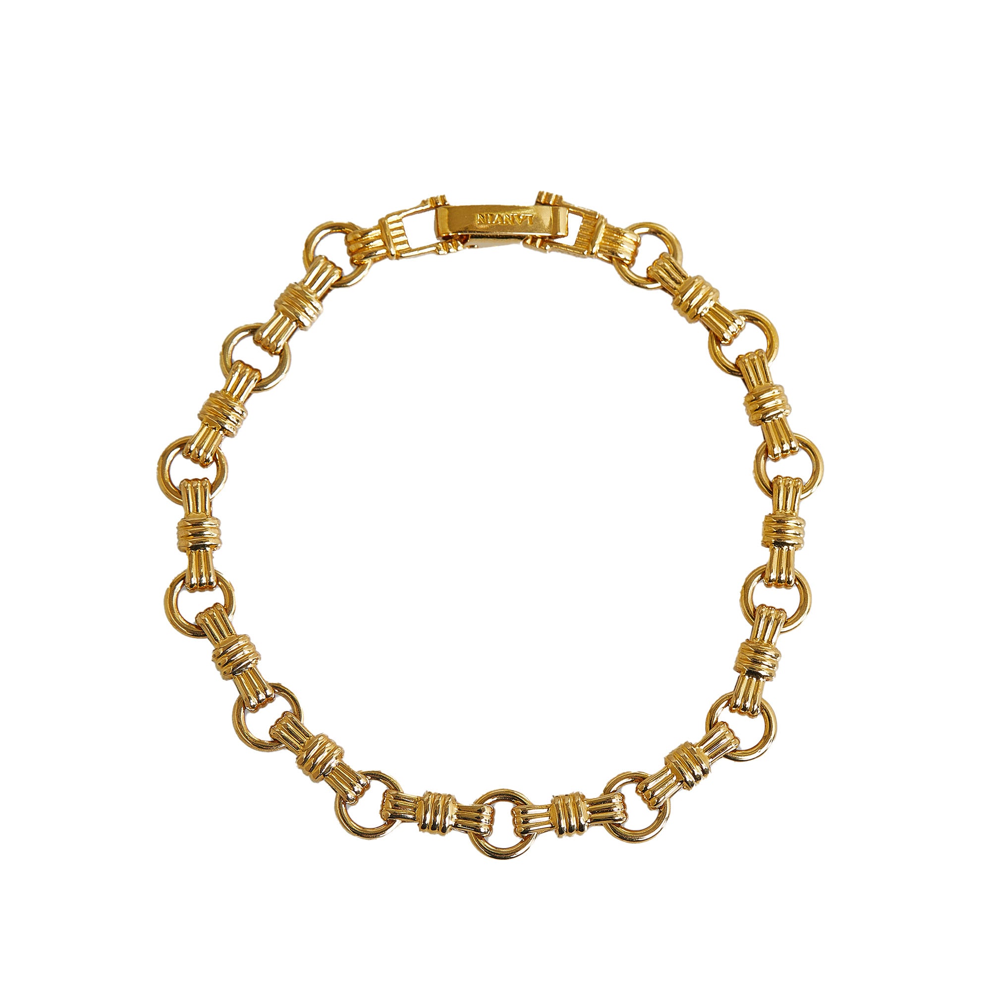 Gold Lanvin Gold-Tone Chain Bracelet - Designer Revival