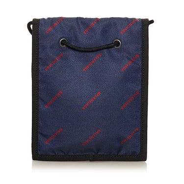 Blue Balenciaga Explorer Pouch Nylon Crossbody Bag - Designer Revival