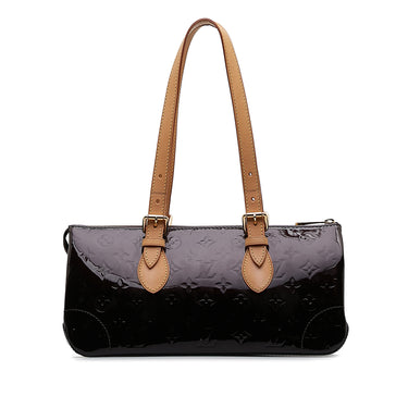 Purple Louis Vuitton Monogram Vernis Rosewood Avenue Shoulder Bag - Designer Revival