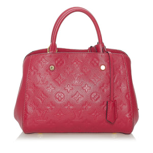 Red Louis Vuitton Empreinte Montaigne MM Bag