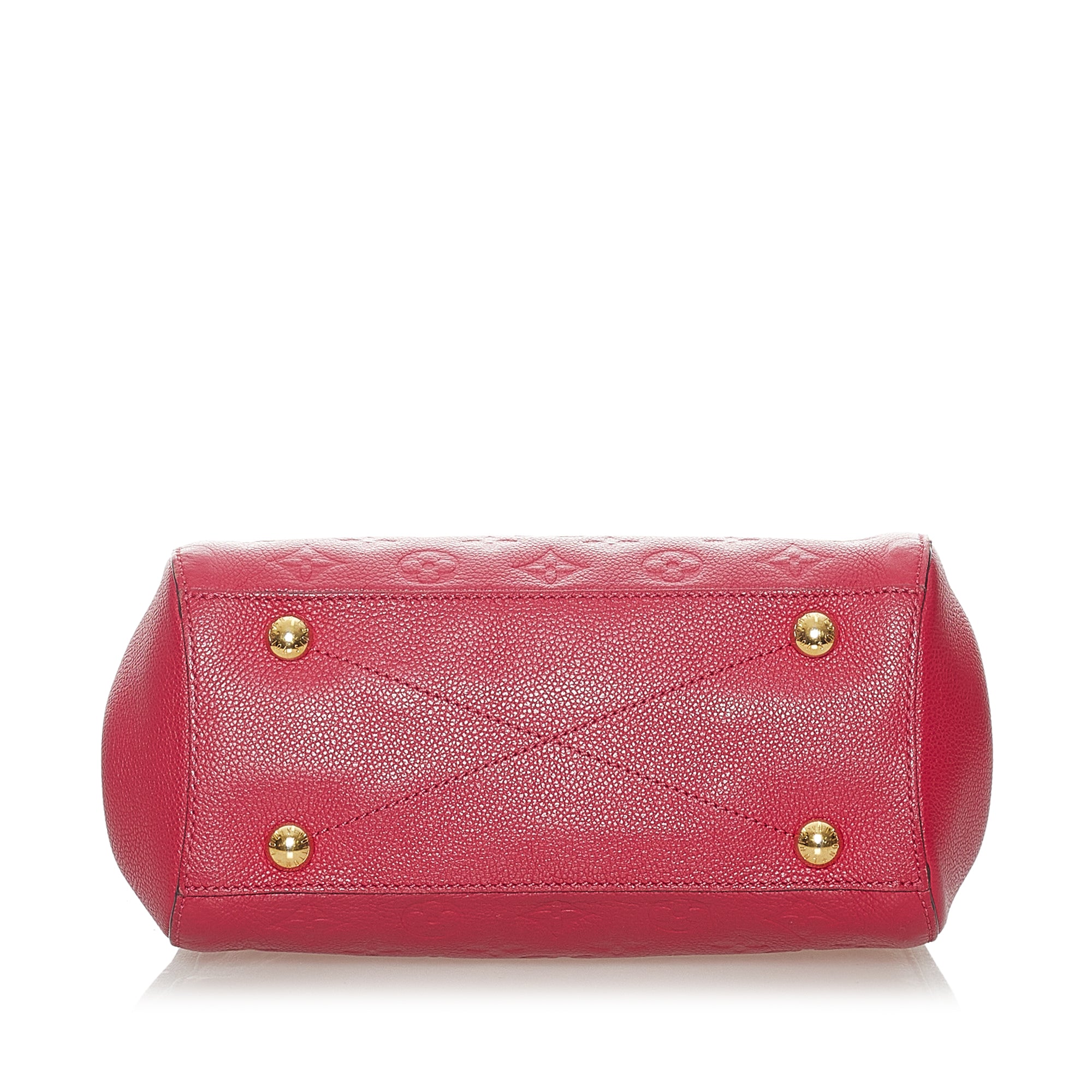 Louis Vuitton - Authenticated Montaigne Handbag - Leather Pink Plain for Women, Very Good Condition