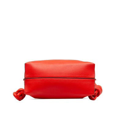 Red Loewe Flamenco Knot Crossbody Bag - Designer Revival