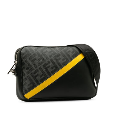 Black Fendi Fendi Diagonal Camera Case Crossbody Bag - Designer Revival