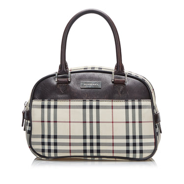 Brown Burberry House Check Handbag - Designer Revival
