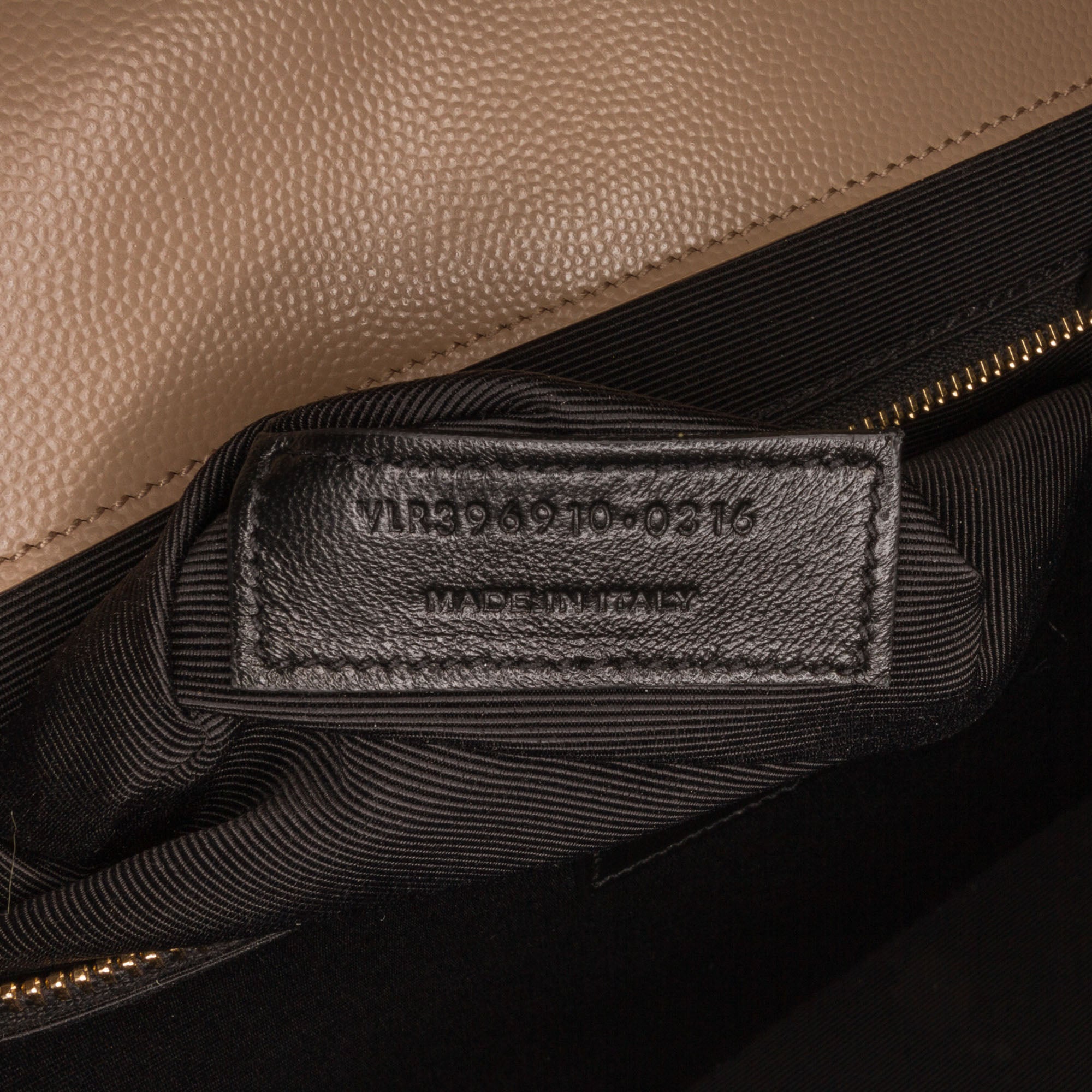 Beige Saint Laurent Monogram Chevron Envelope Shoulder Bag – Designer  Revival