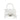 White Balenciaga Mini Embossed Hourglass Satchel - Designer Revival
