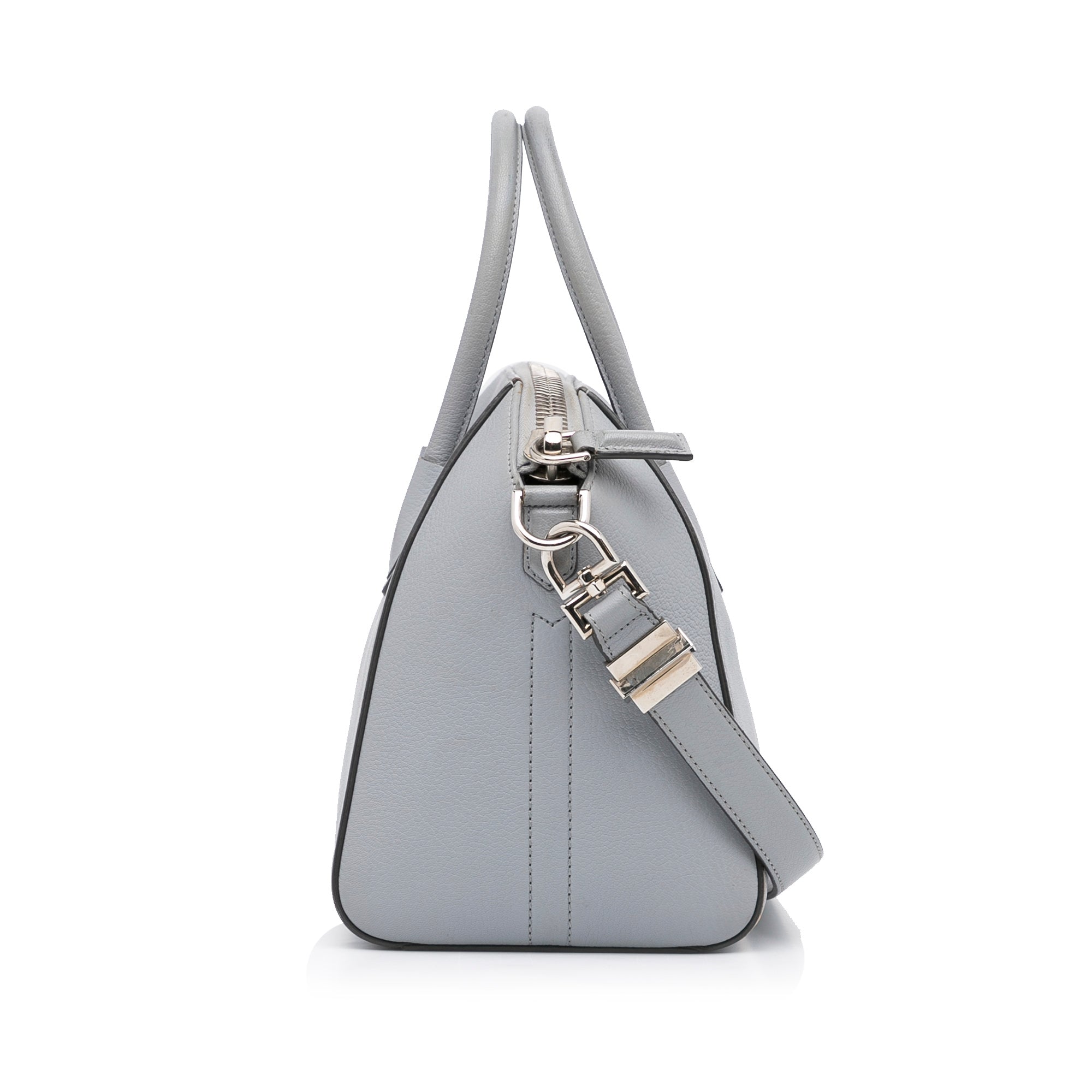 Gray Givenchy Small Antigona Satchel - Designer Revival