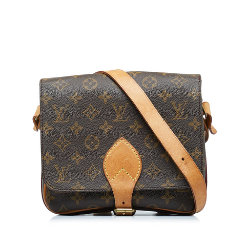 Brown Louis Vuitton Monogram Cartouchiere MM Crossbody Bag, AmaflightschoolShops Revival