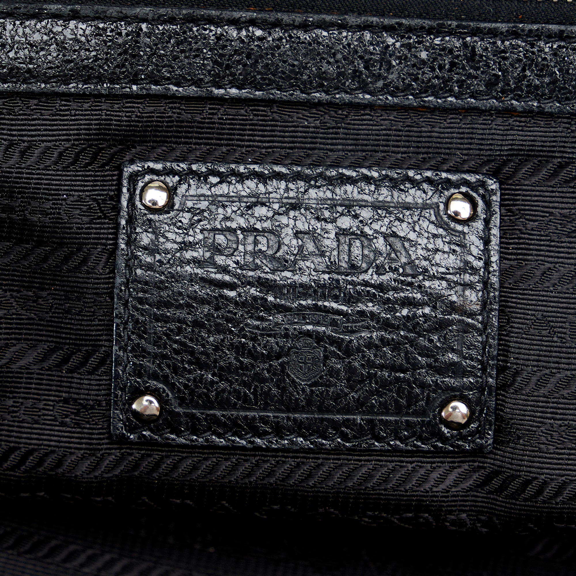 Prada Black Cervo Leather Lux Chain Shoulder Bag BL0434 - Yoogi's