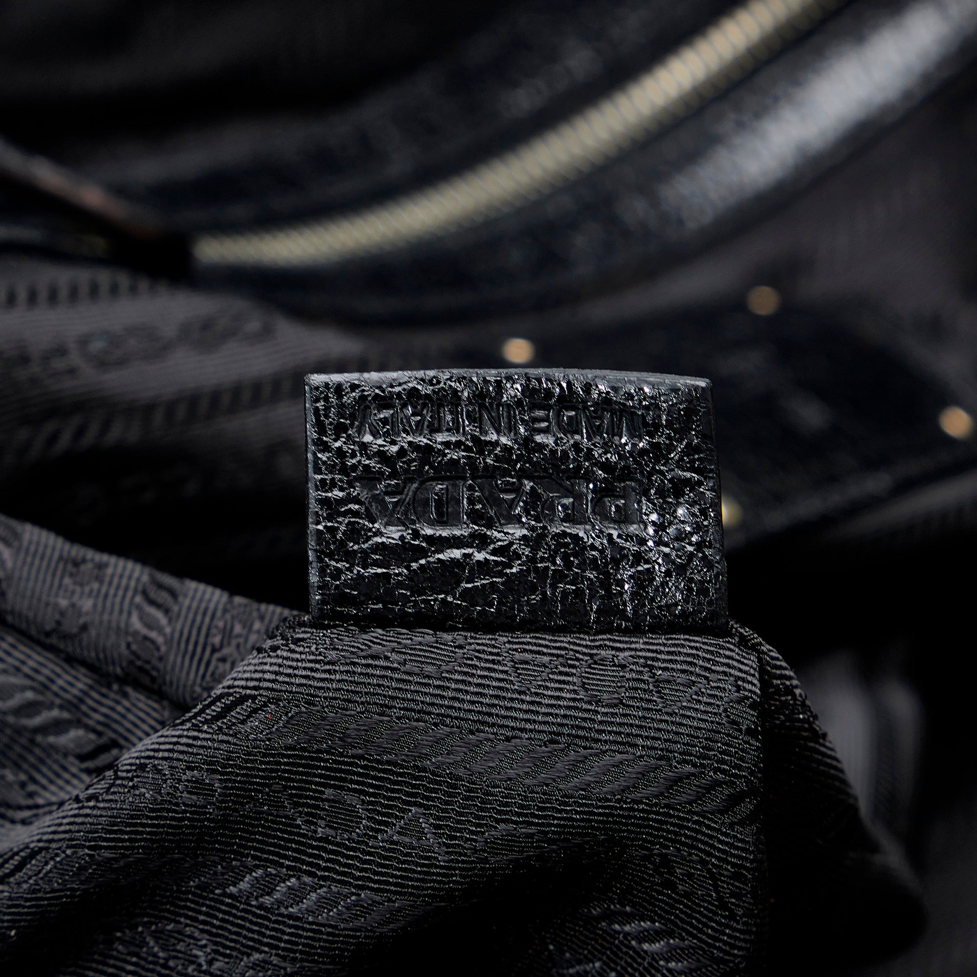 Prada Cervo Lux Leather Chain Shoulder Bag, Luxury, Bags & Wallets